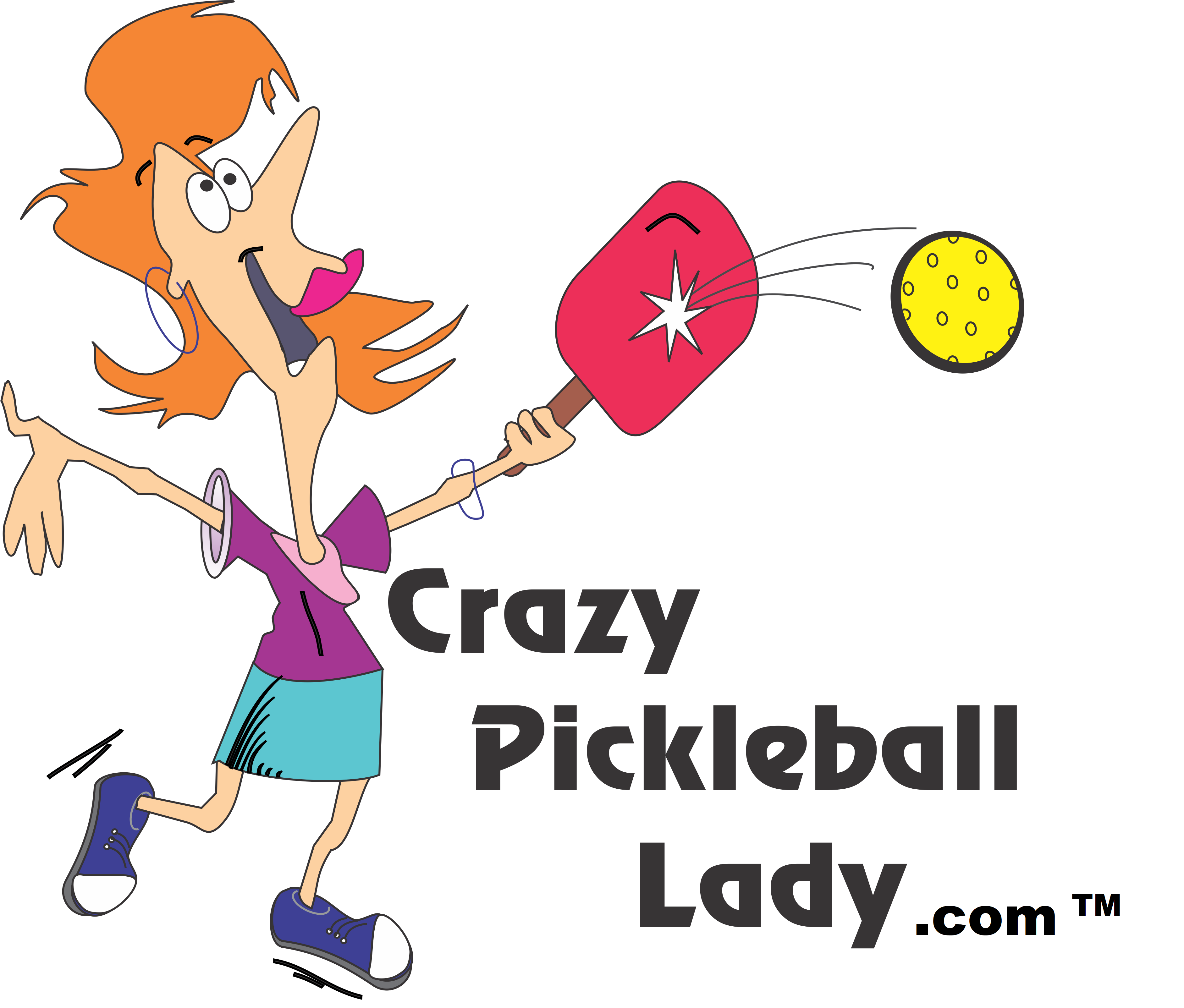 Crazy Pickleball Lady